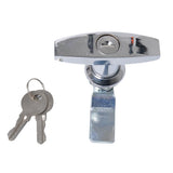 10xSilver Safe Garage Door Opener T Handle Lock for 2 Keys for Toolbox Cabinet