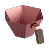 Maxbell Espresso Measuring Cup Portable Pouring Cup for Bar Cappuccino Hot Chocolate Pink