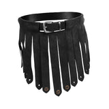 Maxbell 2xMedieval Fringe Tassel Belt Skirts Costume Accessories Cosplay Short Dress Black