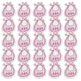 Maxbell 25pcs Baby Shower Wall Stickers Birthday Party Decorations Pink Apron - Aladdin Shoppers