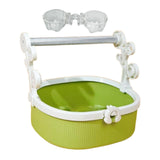 Maxbell Bird Perch Stand Parrots Exercise for Conures Cockatiels Small Medium Parrot Green