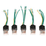 Maxbell 5Pcs Car Relay And Socket Waterproof 80A AMP 5-Pin SPDT 5 Wire 18/16AWG 24V - Aladdin Shoppers