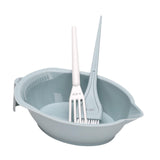 Maxbell Hair Coloring Tool Dye Brush Hair Dye Brush and Bowl Set for DIY Hair Dyeing Green