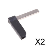 Maxbell 2xReplacement Remote Smart Uncut Blank Emergency Insert Small Key For