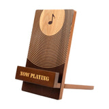 Maxbell Records Holder Display Stand Wooden Records Rack for Living Room Bedroom Home
