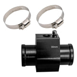 Maxbell Water Temperature Gauge Sensor Adapter Sturdy Easy Installation 6.8cm Length 30mm Black