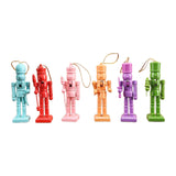 Maxbell 6x Christmas Nutcracker Figures Wood Doll for Xmas Gift Shelves Thanksgiving