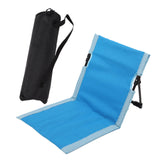 Maxbell Outdoor Beach Lounger Compact Foldable Beach Mat for Hiking Barbecue Fishing Deep Blue
