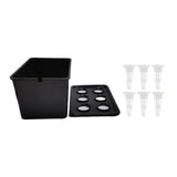 Maxbell Hydroponics Growing System Kit Convenient Sturdy for Parterre Garden Balcony Black