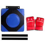 Maxbell Boxing Wall Target Square Sparring Pad Boxing Pad for Sports Workout Fitness Adult Gloves L Blue