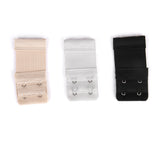 Maxbell 5pcs Elastic Hook Bra Extension Bra Extender Strap 2,4 Hooks Black Nude White