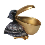 Maxbell Pelican Figurine Decorative Animal Sculpture for Table Entrance Decor Black
