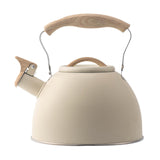Maxbell Whistling Tea Kettle Portable Loud Whistle Kettle for Camping Dorm Household beige