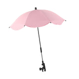 Maxbell Stroller Parasol Sun Protection Clamp on Umbrella for Traveling Outdoor pink