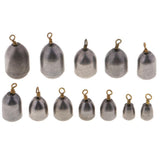 Maxbell 12pcs Iron Sinker Rig Fishing Weights Drop Shot Fishing Accessories 4g - 28g - Aladdin Shoppers