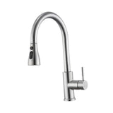 Maxbell Kitchen Faucet with Pull Down Spray Waterfall Kitchen Sink Faucet for Camping 3 gears wash silvery
