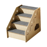 Maxbell Wooden Dog Stairs Small Dogs Pets Cat Stairs for Bed for Couches Sofa Window 4 steps