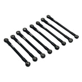 Maxbell 8Pcs RC Car Chassis Fixing Linkage Rod DIY RC Model Car Accessories for 1:12 Black