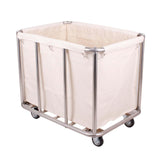 Maxbell Laundry Cart with Wheels Laundry Hamper 35.4x25.5x31.5inch for Beauty Salons Beige