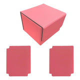 Card Deck Box Sleeved Cards Holder Premium Portable Display Playing Card Box Plaid Pink