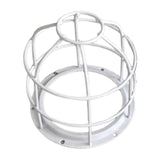 Maxbell Light Bulb Cage Guard Metal Simple Replacement Practical Warning Light Cover White