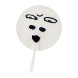 Maxbell Round Fan Lightweight DIY Crafts Decorative Fan for Dance Party Decor Travel Style D