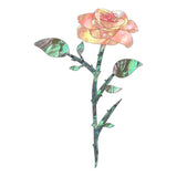 Maxbell Guitar Headstock Sticker Brass Guitar Rose Flower Professional Inlay Sticker