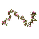 Maxbell Simulation Flower Vine Silk Flower Garland Wedding Decor Pink