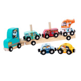 Maxbell Wooden Train Set Attractive Creativity Educational Toy for Home Parents Trip