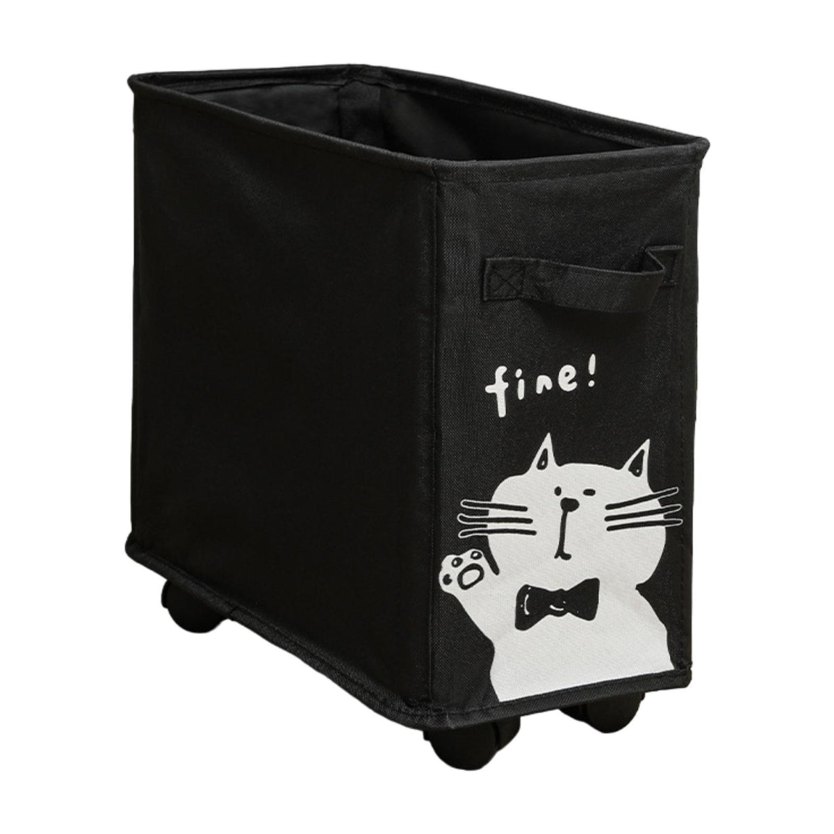 Maxbell Under Desk Utility Cart Mobile Rolling Cart for Kitchen Bedroom Dining Room Black