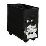 Maxbell Under Desk Utility Cart Mobile Rolling Cart for Kitchen Bedroom Dining Room Black