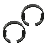 Maxbell 2 Pieces Dryer Hose Spare Rings Replacement Sturdy Fittings Connector Buckle Style B