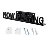 Maxbell Vinyl Record Shelf Wall Mount Acrylic Album Record Holder for Picture DVD CD Black