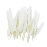 Maxbell 100pcs Dyed Goose Feather Jewelry Decor Headgear DIY Crafts 4-6" Pink&White