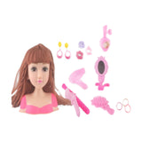 Maxbell Doll Styling Head Toy Makeup Dolls Realistic Doll Toy Set for Teens Children