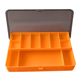 Maxbell Fishing Tackle Box Sturdy Lure Box for Enthusiast Outdoor Fishing Freshwater Orange