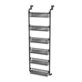 Maxbell over The Door Storage Organizer Hanging Baskets for Playroom Laundry Nursery Black