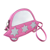 Maxbell Creative Crossbody Bag Funny Portable Shoulder Purse for Shopping Work Party Pink