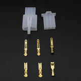 Maxbell 4x1 Set of 2.8mm 3Pin Male/Female Wire Connector Electronic Plug for Terminal
