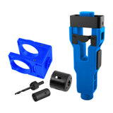 Maxbell Door Lock Installation Set Wear Resistant Utility Sturdy with Guide Template Blue