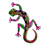 Maxbell Gecko Figurine Bedroom Creative Colorful Modern Outdoor Gecko Wall Sculpture pink