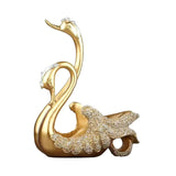 Wine Bottle Holder Modern Swan Sculpture for Creative Home Wine Lovers Gifts Gold