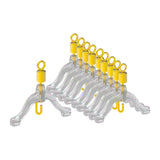 Maxbell 10 Pieces Fishing Line splitters for Freshwater Saltwater 15mm Yellow