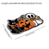 Maxbell Halloween Floor Mat Modern Decorative Area Rug for Porch Balcony Living Room 40cmx60cm