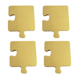Maxbell 4 Pieces Wooden Coasters Ideal Puzzle Coasters for Tabletop Cafe Office