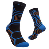 Maxbell Maxbell 1 Pair Sports Compression Mid-Calf Socks Ankle Care Cycling Socks Dark Blue
