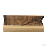 Maxbell 2 Pcs Wooden Eyewear Eyeglass Case Bamboo Sunglasses Storage Glasses Box