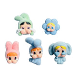 Maxbell 5Pcs Cute Mini Doll Figures Unique Gift Ornament for Girls Boys Adults Women Style A