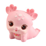 Mini Deer Statue Cute Cartoon Animal Sculpture for Office Cabinet Shelf Style D