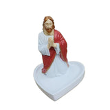 Praying Statue Jewelry Tray Display Rosary Holder for Necklaces Rings Bangle Jesus Small
